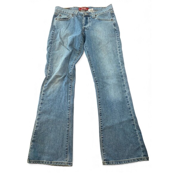 Levi’s Jeans Low Slouch Flare Distressed Women’s 7/M Preppy Y2K pants - Picture 2 of 12